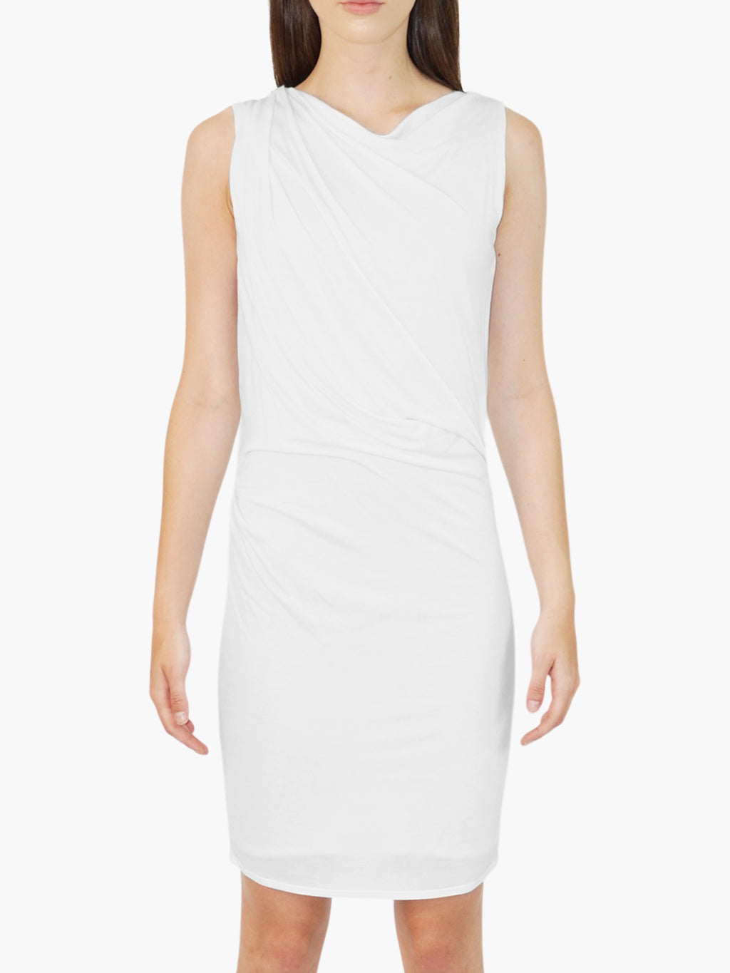 Draped Sleeveless Dress