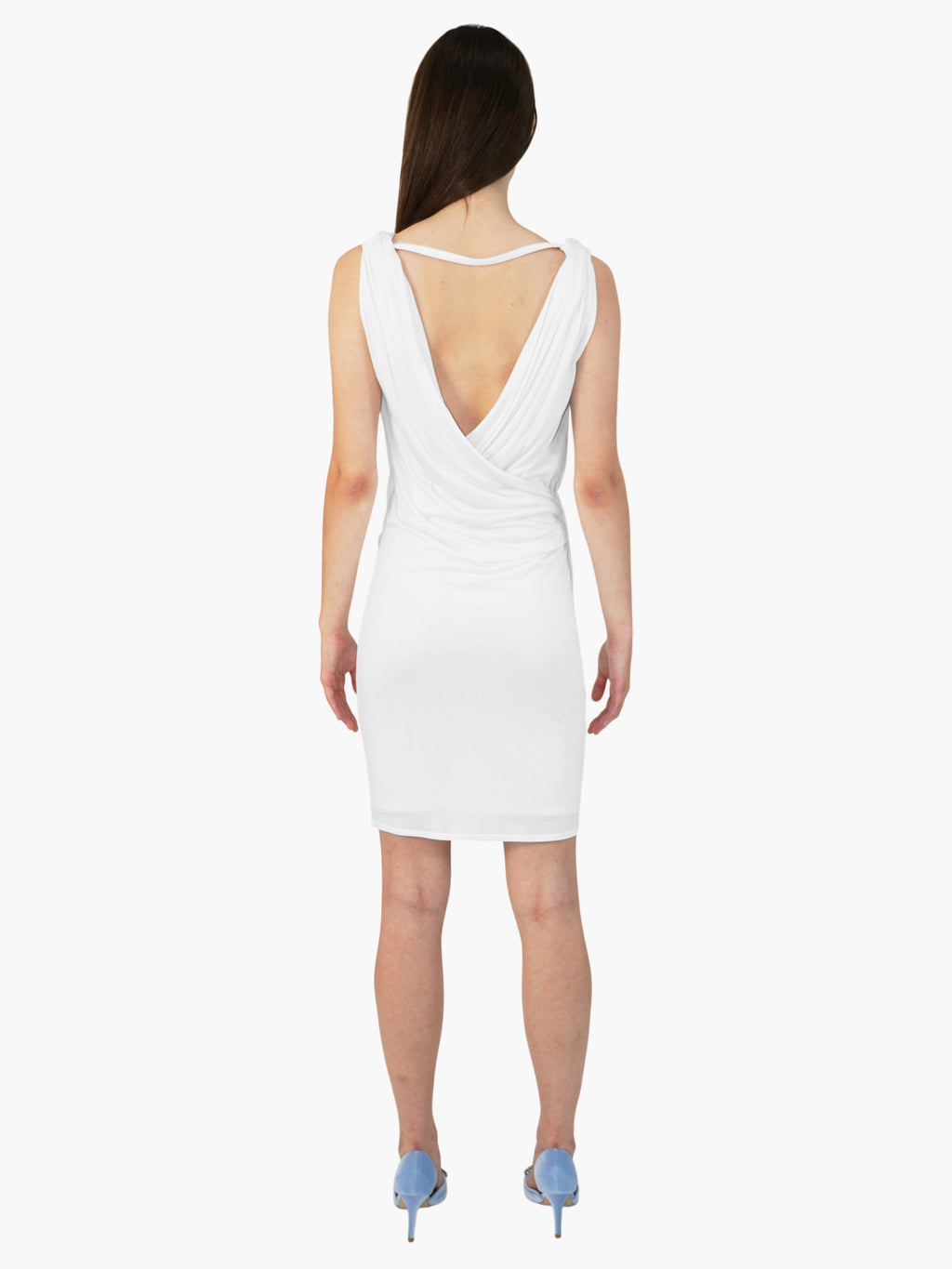 Draped Sleeveless Dress