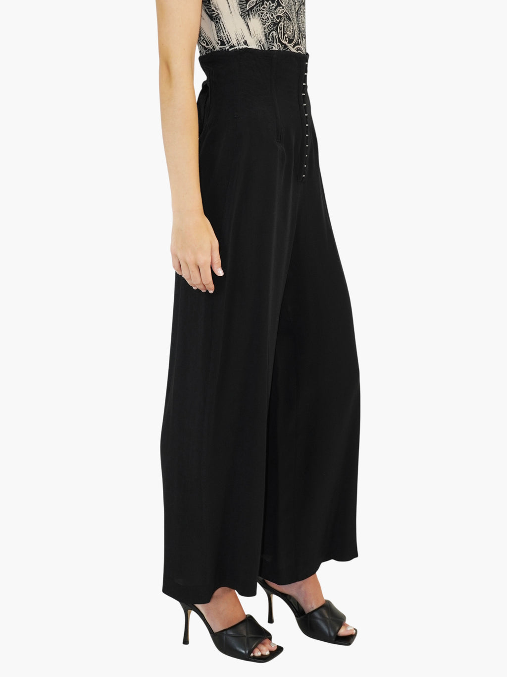 Wide Leg Corset Pants