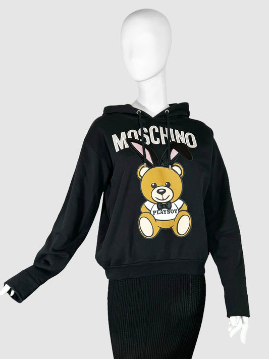 Moschino Couture Teddy Bear Hoodie - Size 10