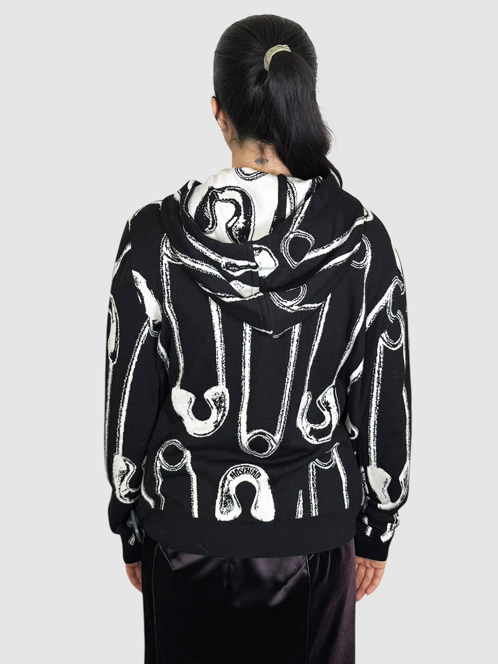 Safety Pin Zip-Up Hoodie