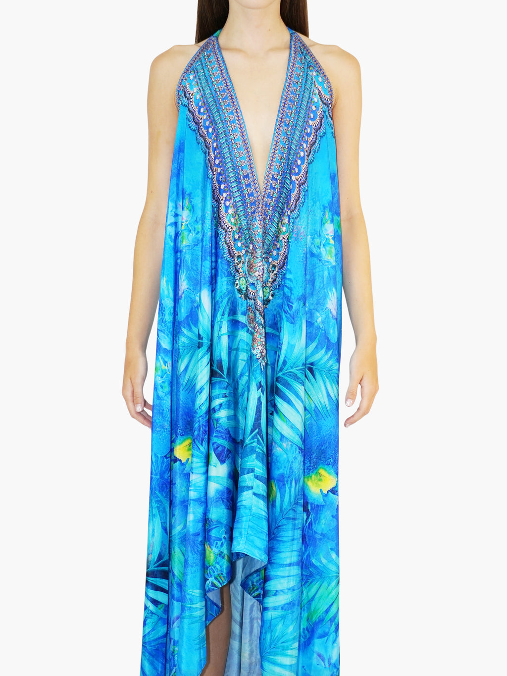 Tropical Halter Dress