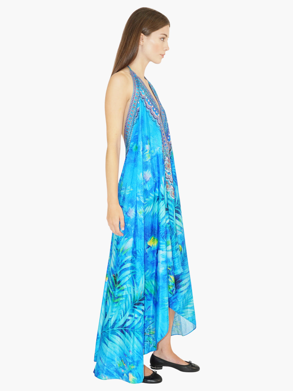 Tropical Halter Dress