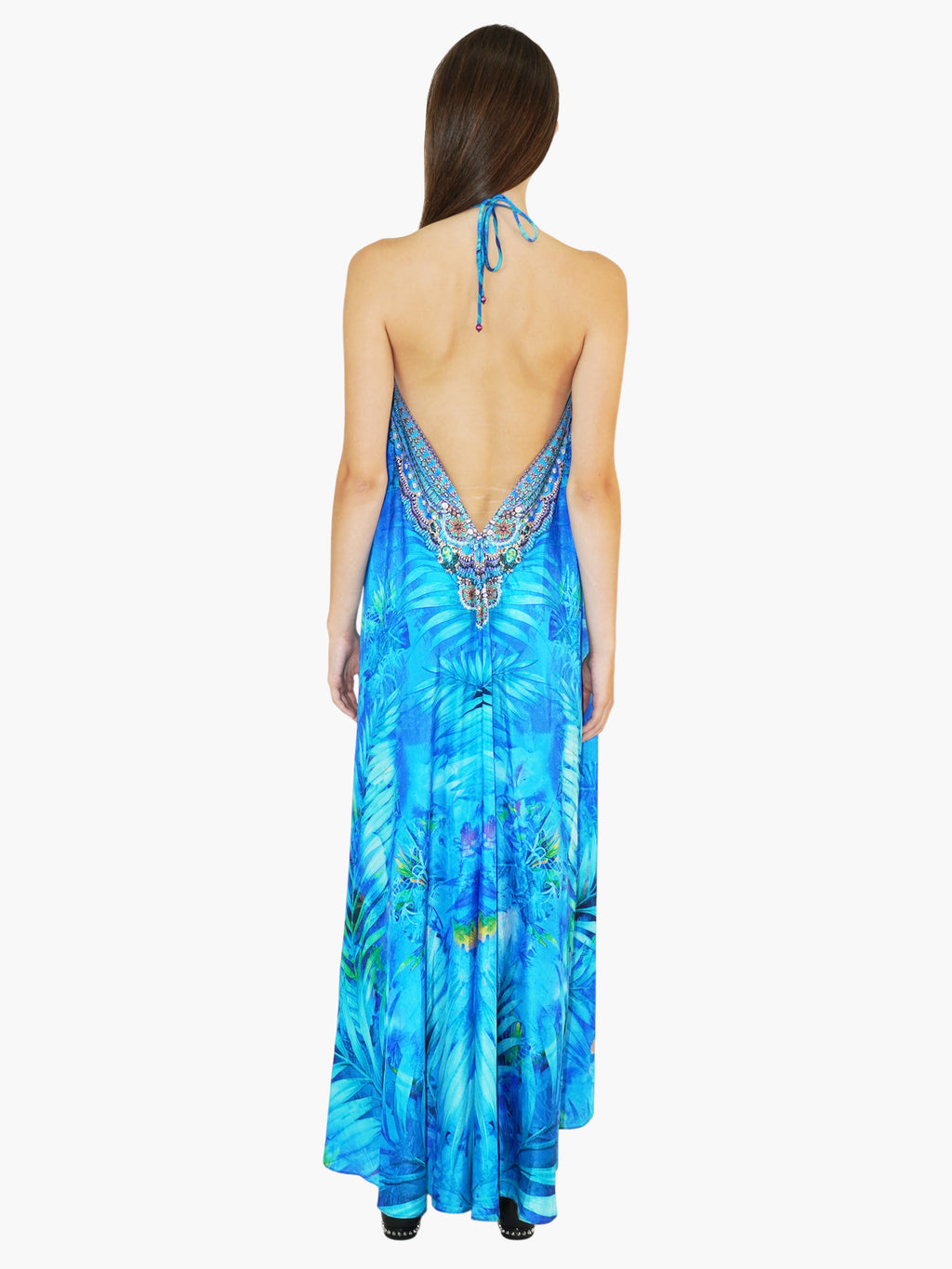 Tropical Halter Dress