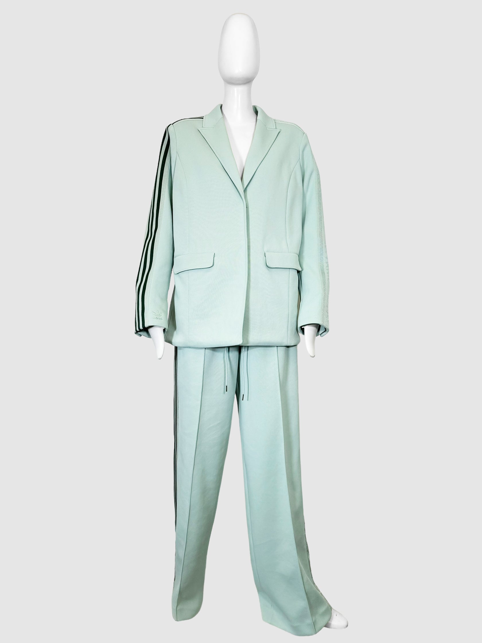 Three Stripe Piqué Two-Piece Set - Size 44