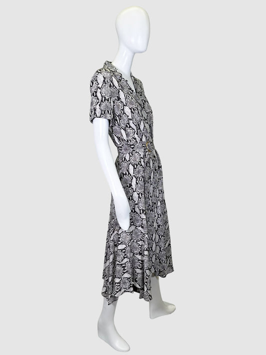 A.L.C. Snake Print Silk Dress - Size 6