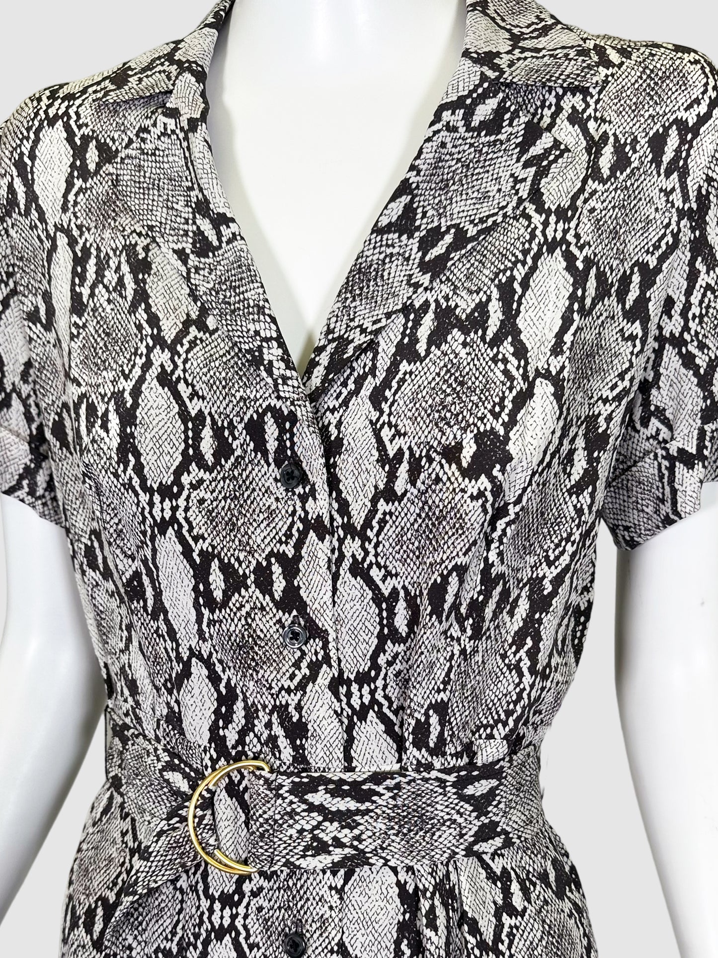 A.L.C. Snake Print Silk Dress - Size 6