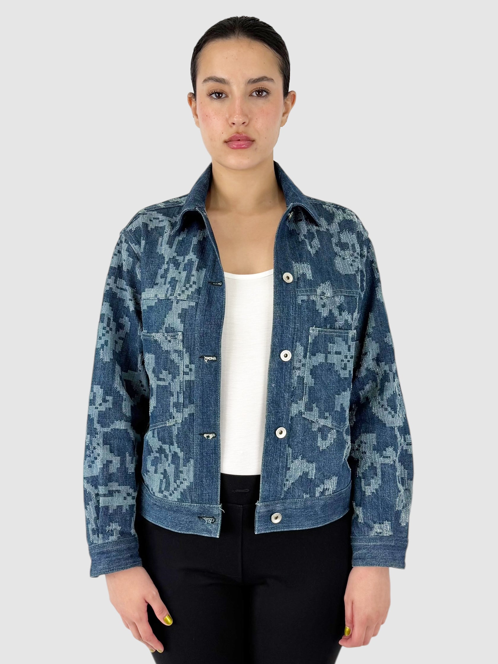 Jacquard Denim Jacket