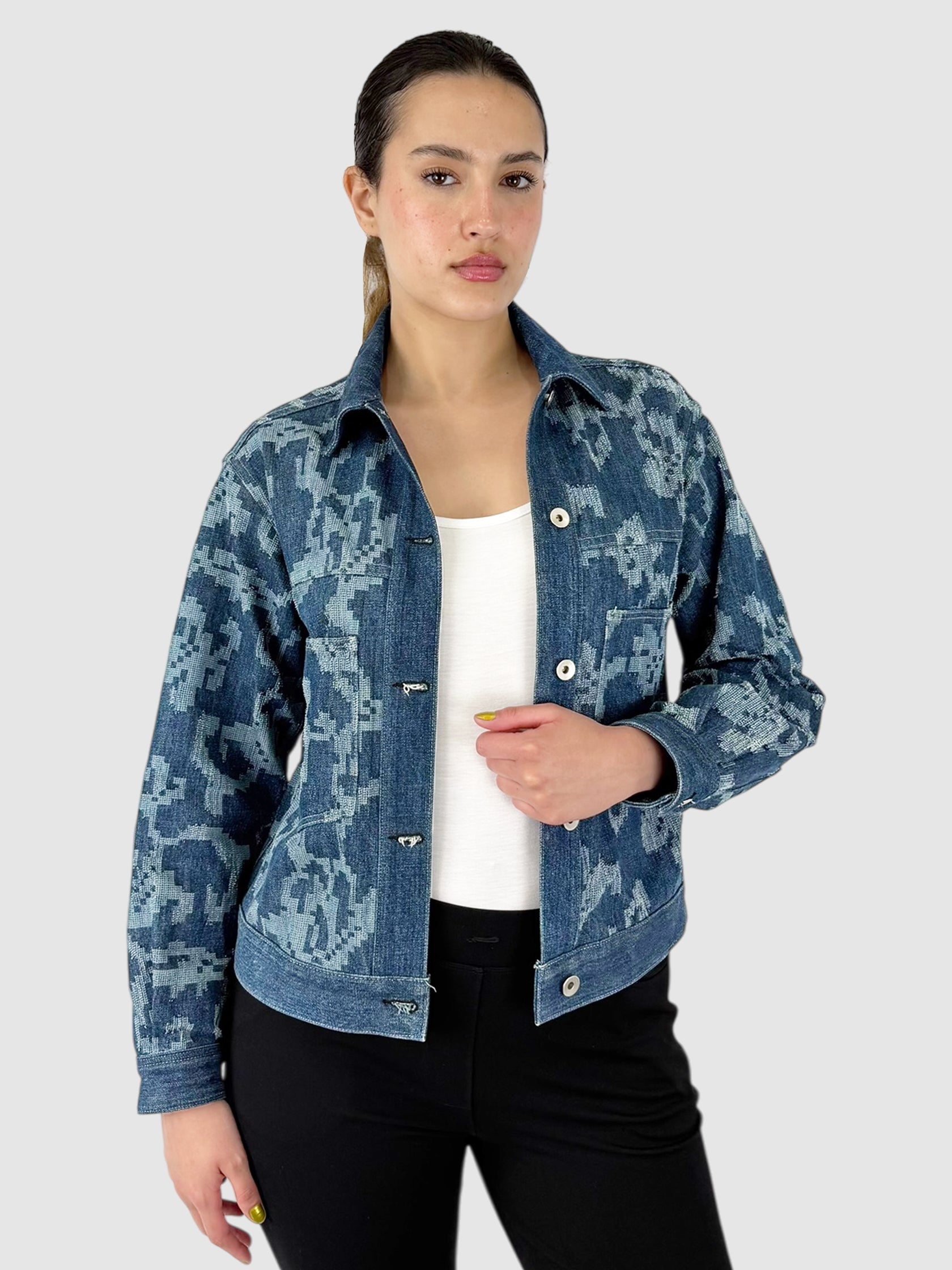 Jacquard Denim Jacket