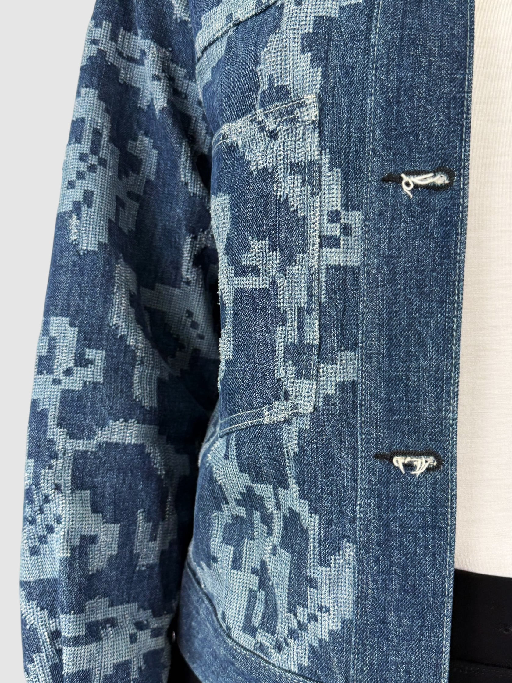 Jacquard Denim Jacket