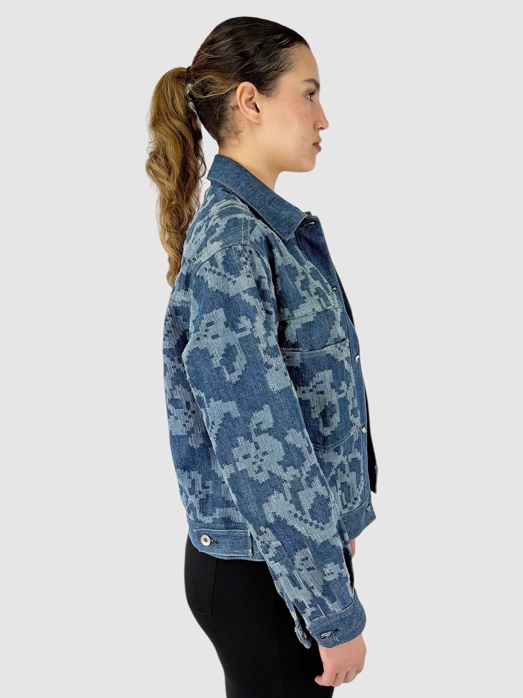 Jacquard Denim Jacket