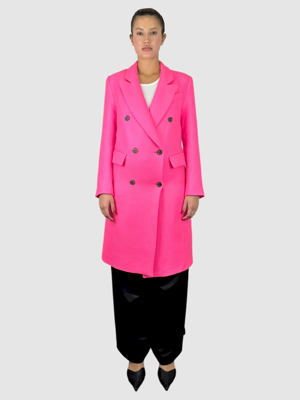 Wool Double-Breasted Coat