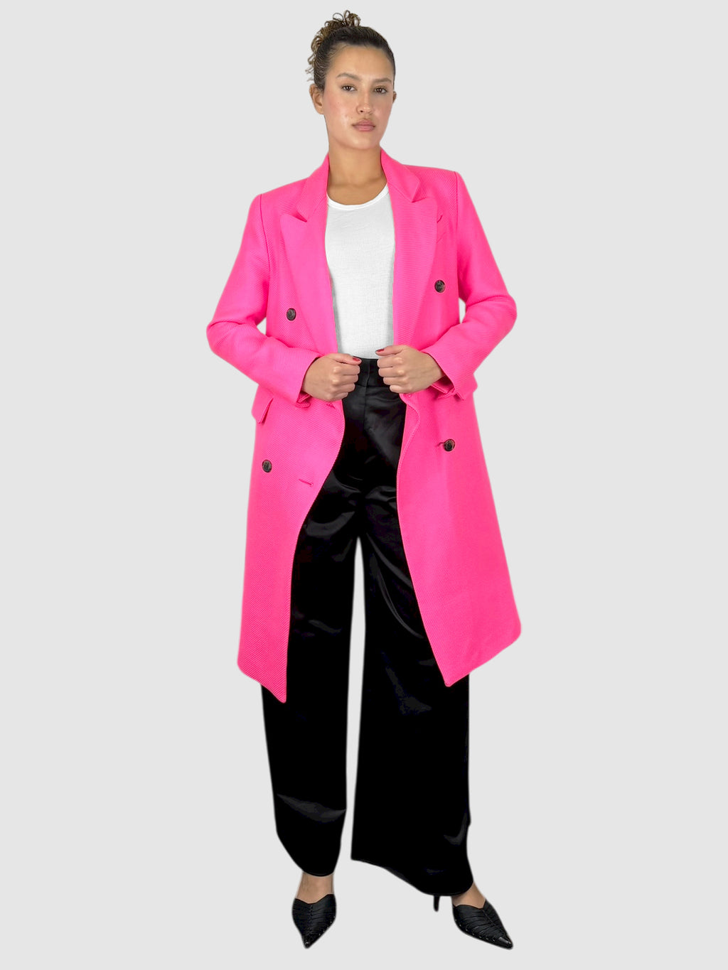 Wool Double-Breasted Coat