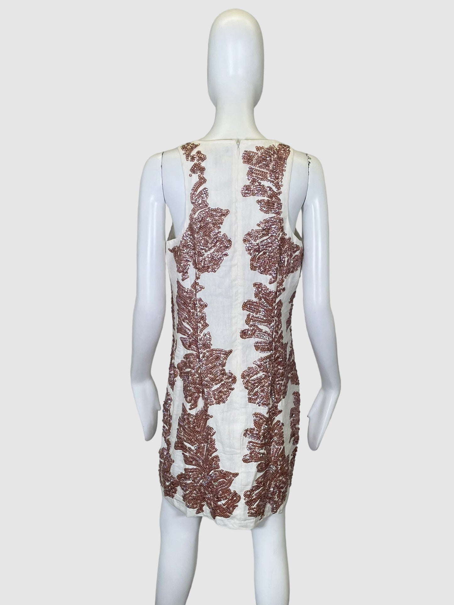 J Crew Sleeveless Sequin Embroidery Dress - Size 6