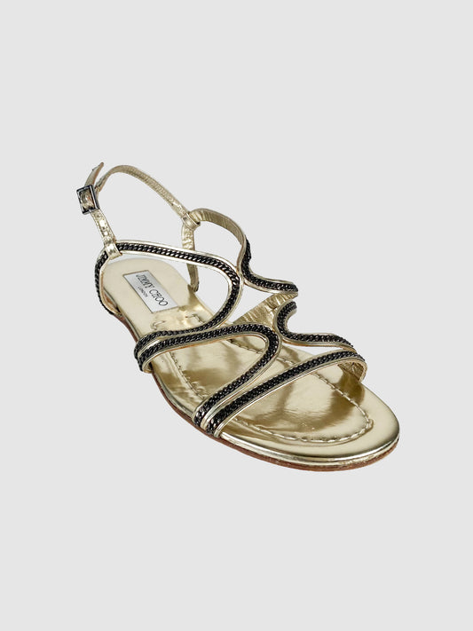 Strappy Cutout Sandals - Size 37.5