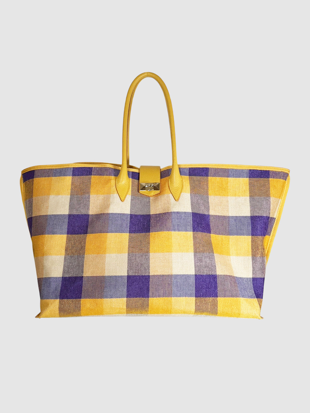 Large Check Tote