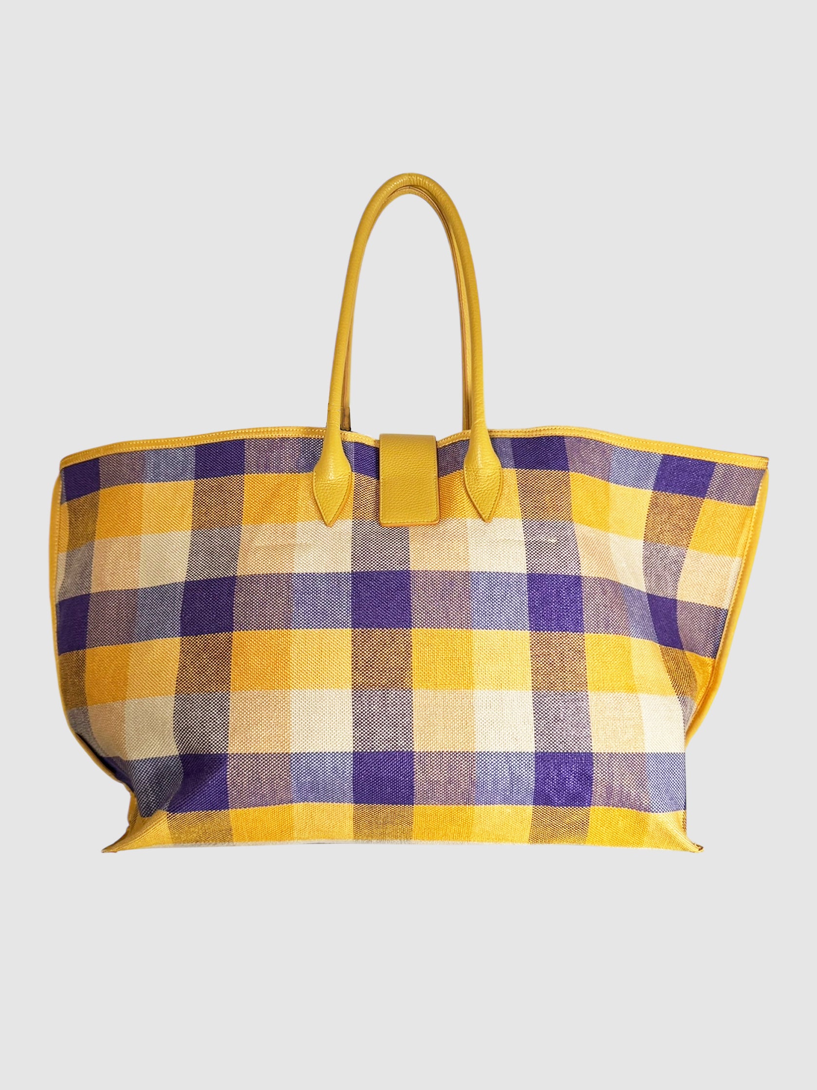 Large Check Tote