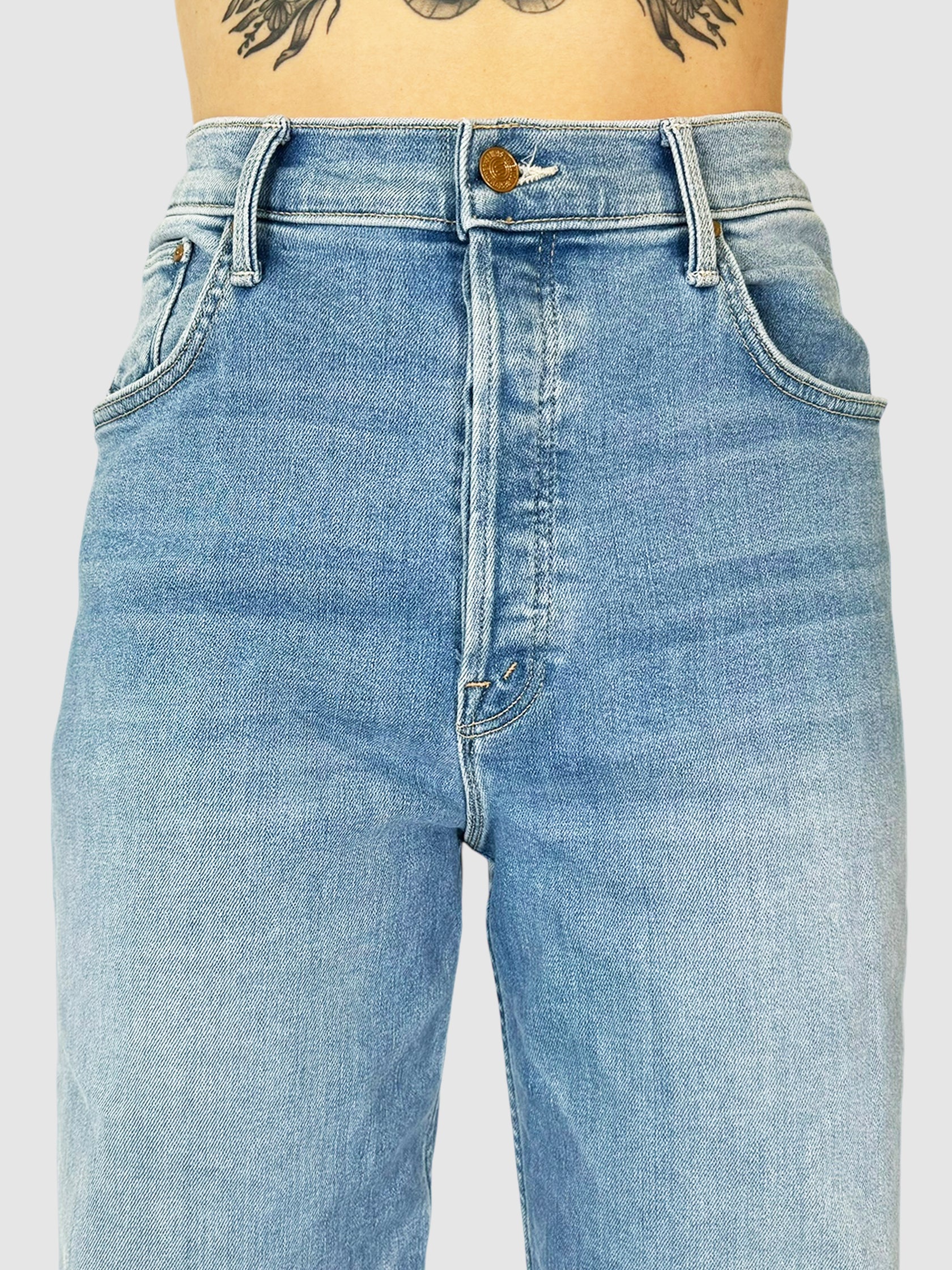 Spinner Ankle Fray Jeans - Size 28