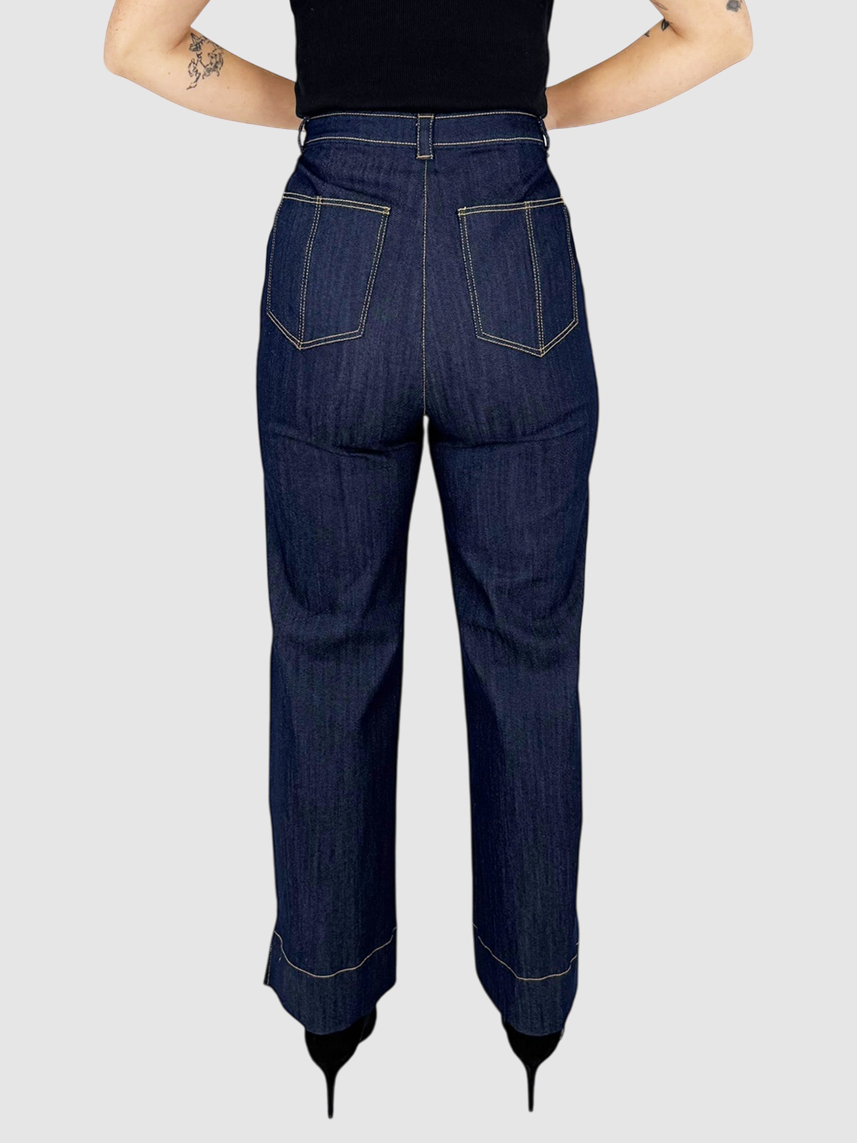 Contrast Stitch Jeans