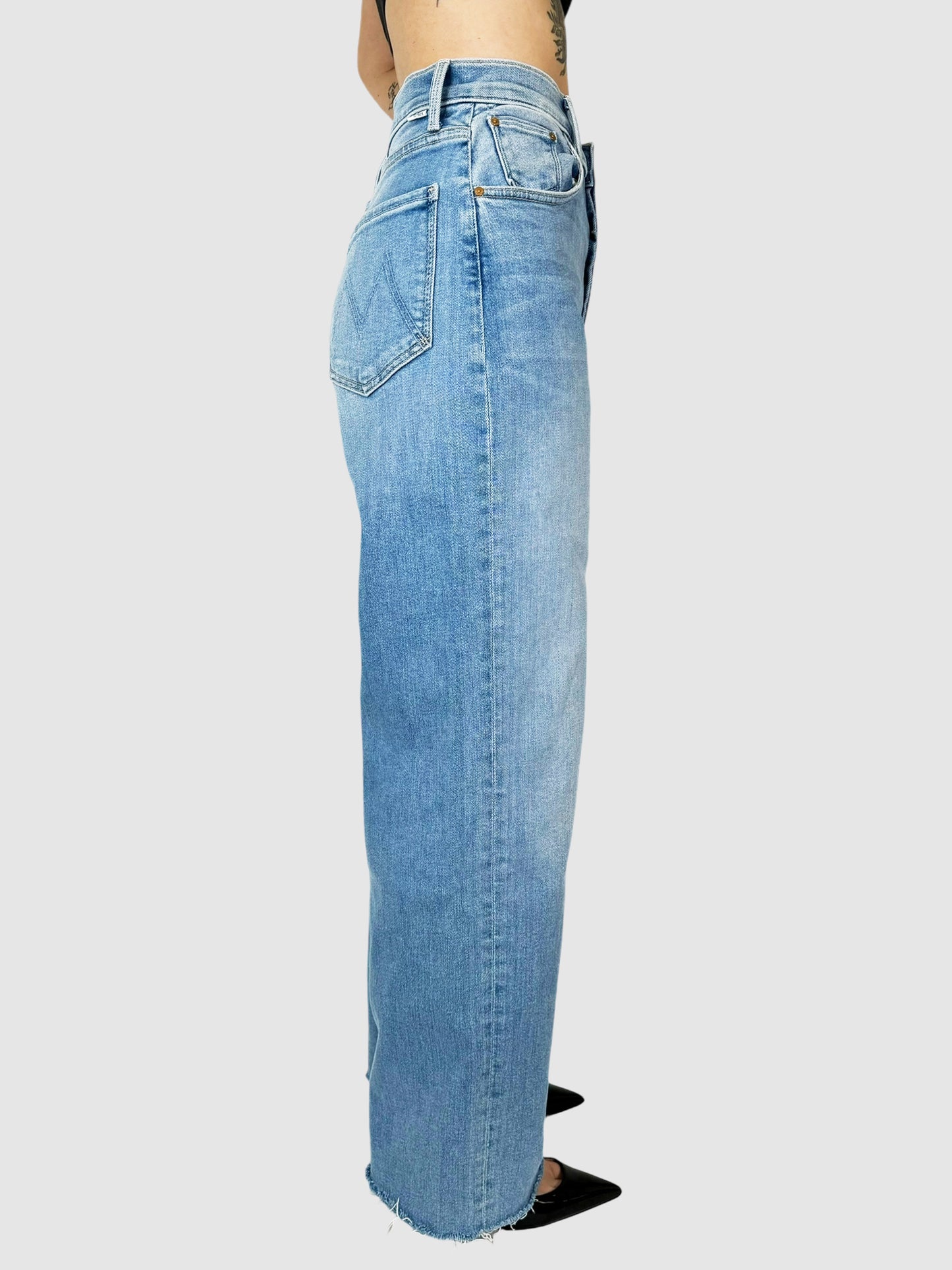 Spinner Ankle Fray Jeans - Size 28