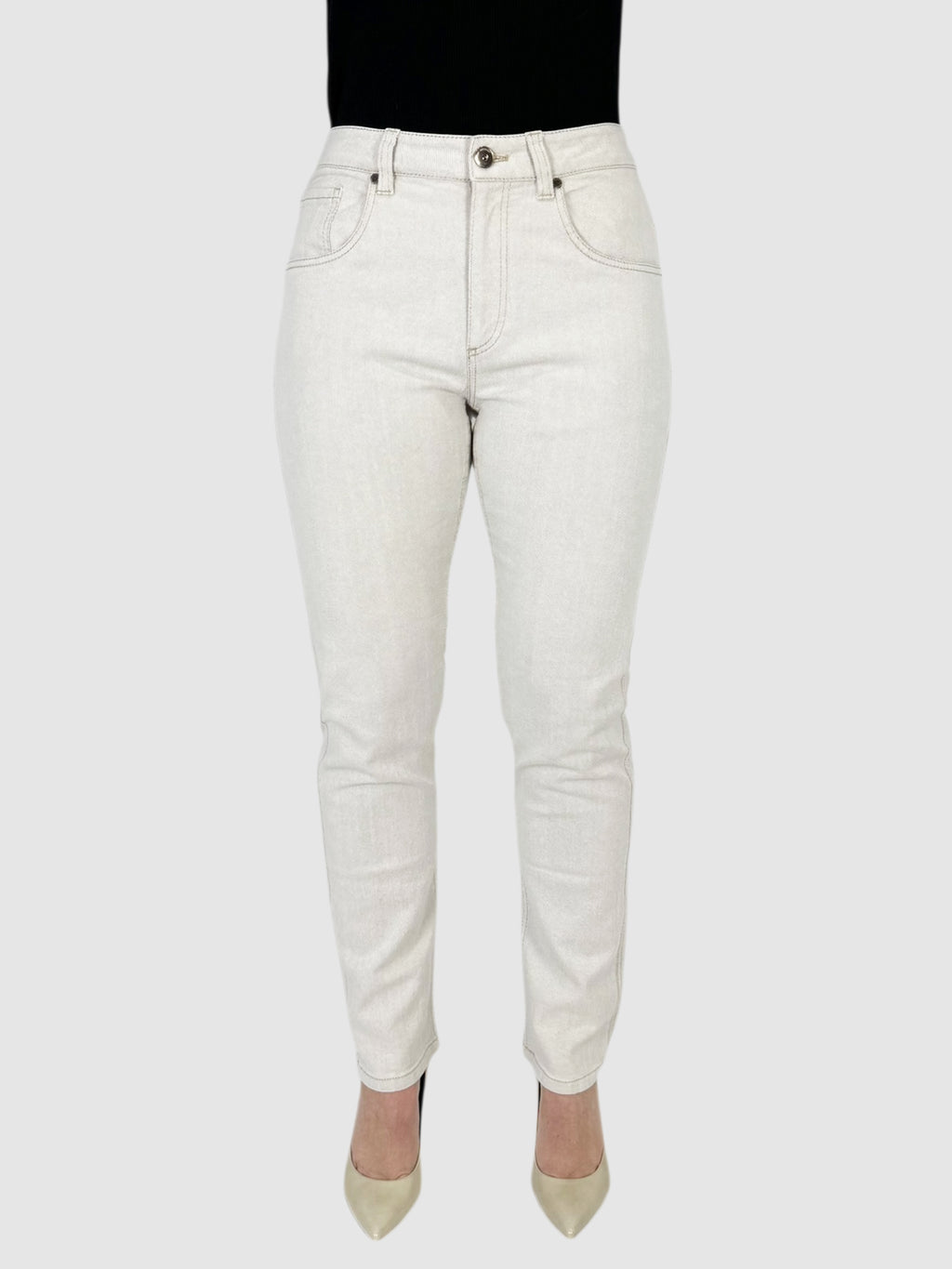 Tapered High-Rise Jeans