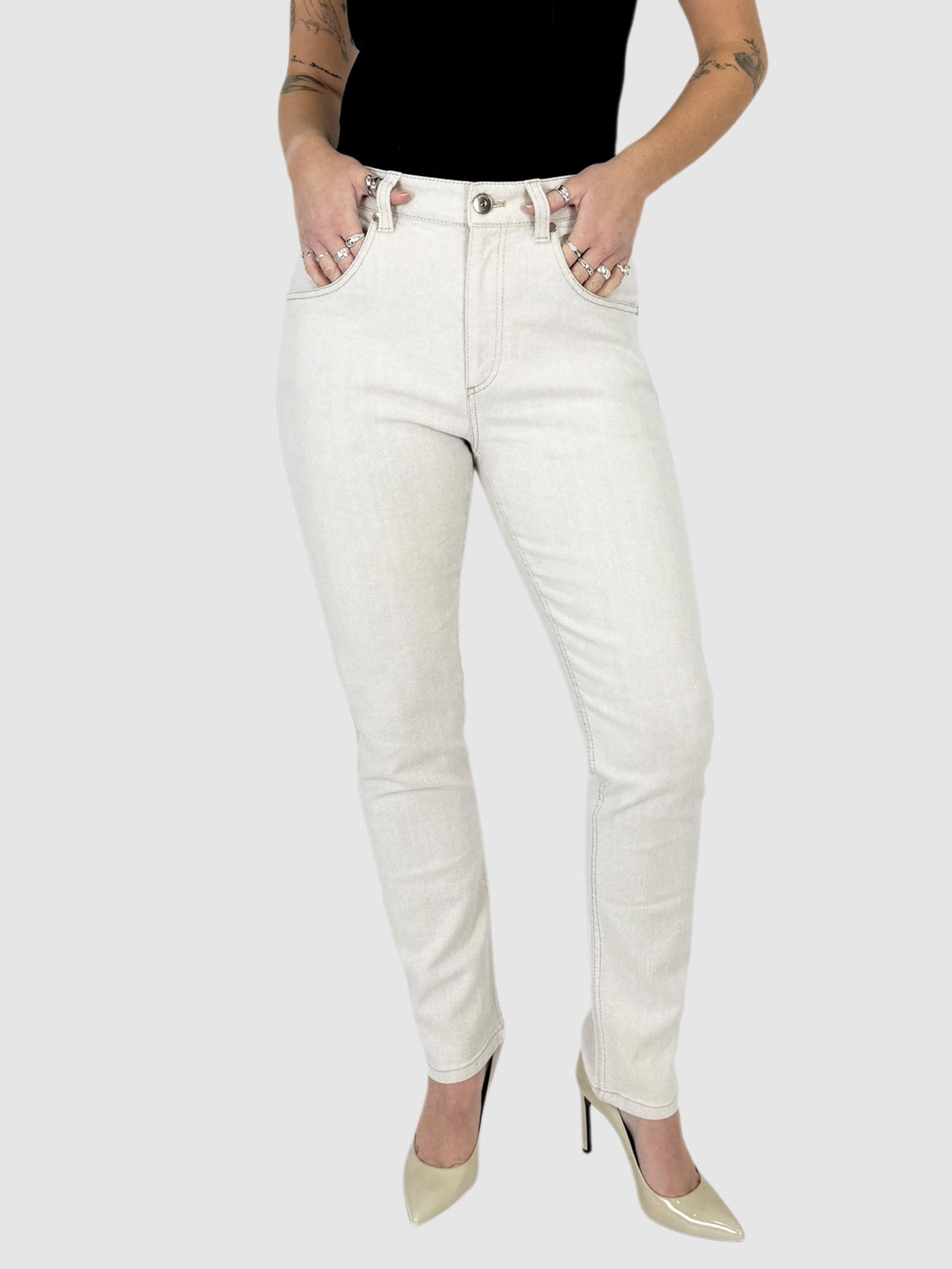 Tapered High-Rise Jeans