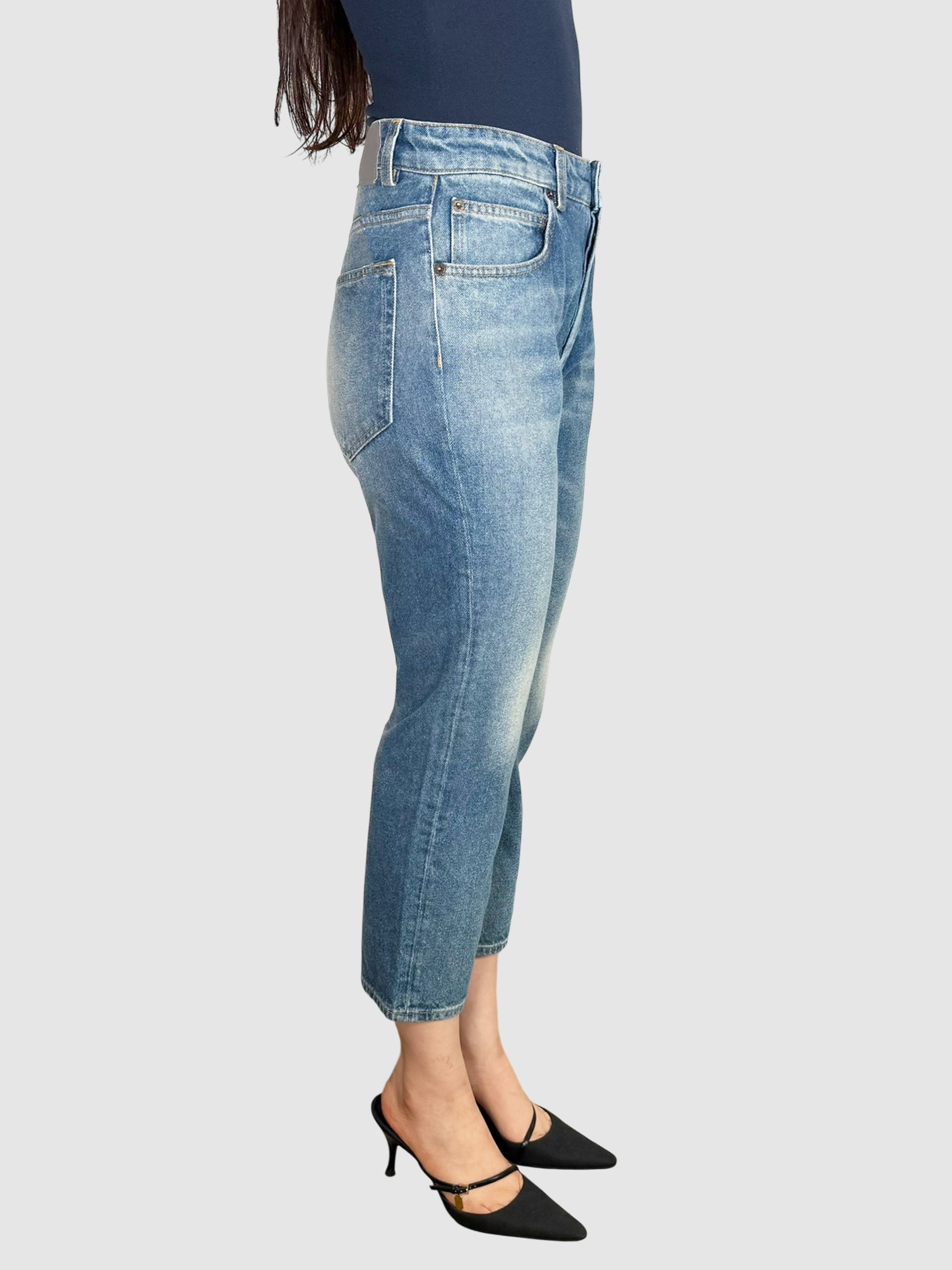 Mid Rise Shorty Jeans