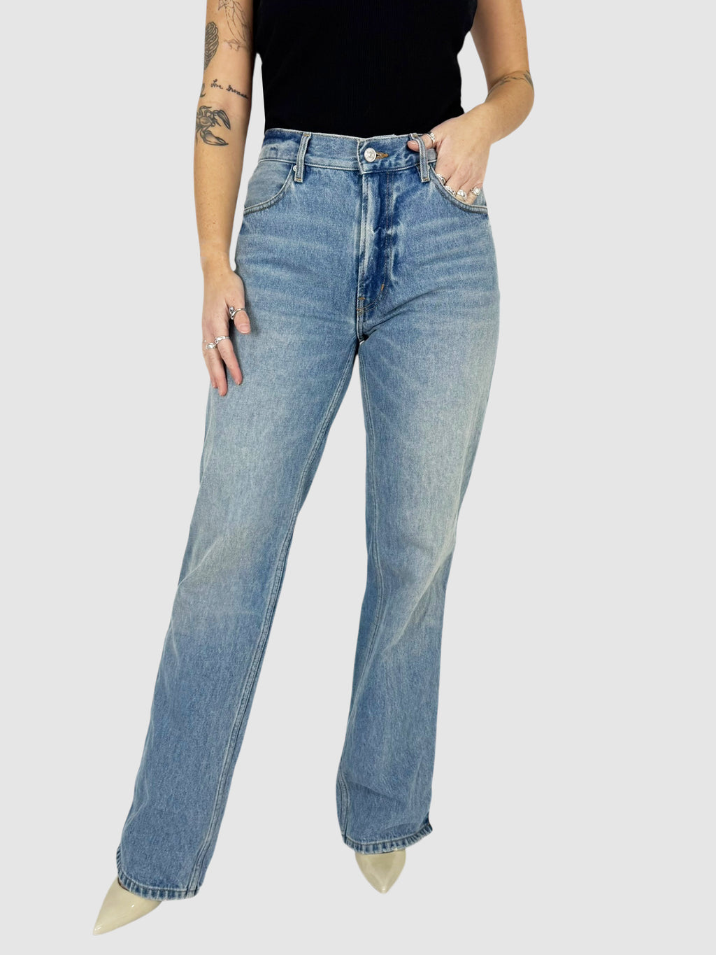 Side Zip Jeans