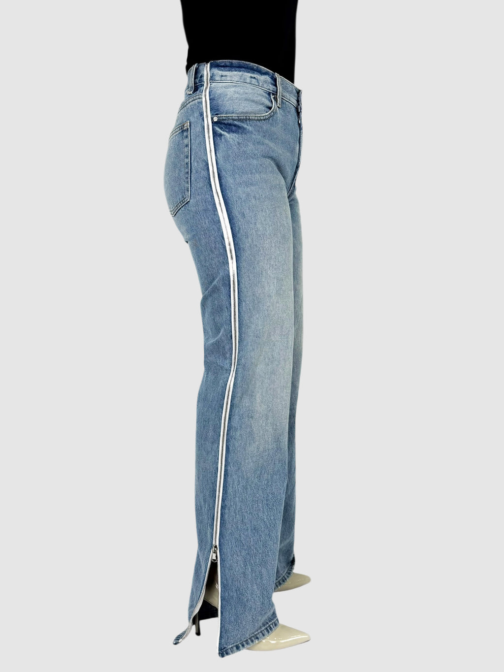 Side Zip Jeans
