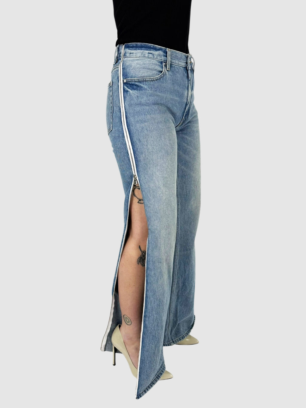 Side Zip Jeans