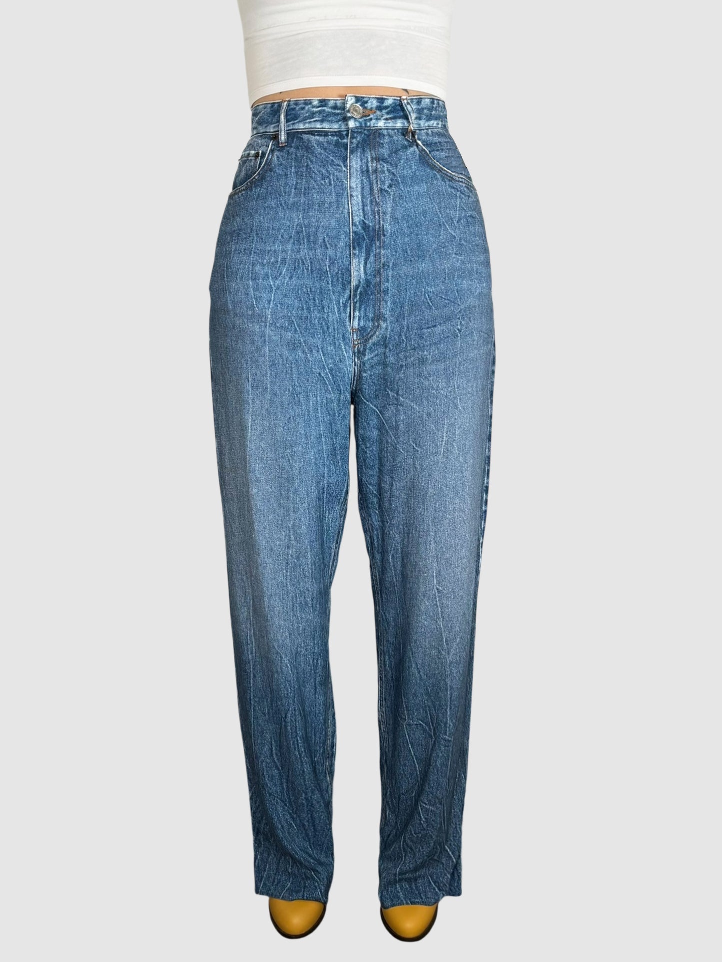 Denim-Look Pants