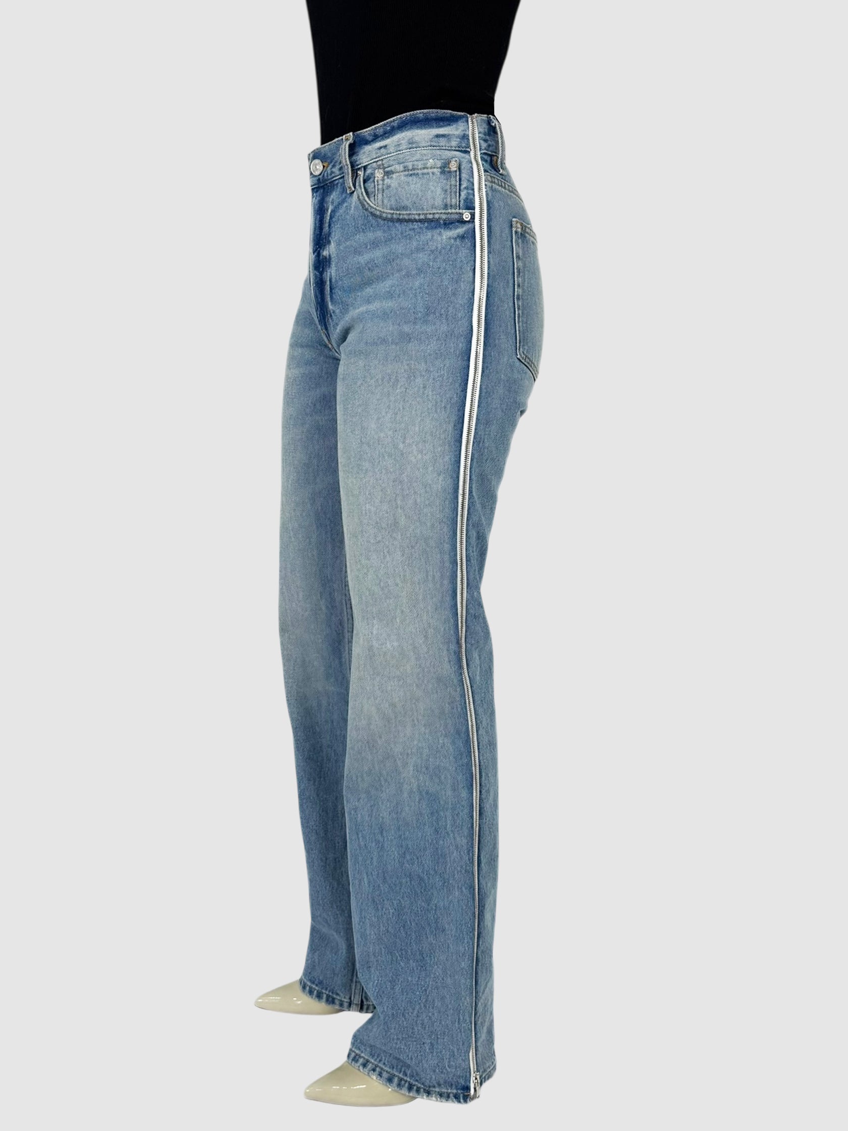 Side Zip Jeans