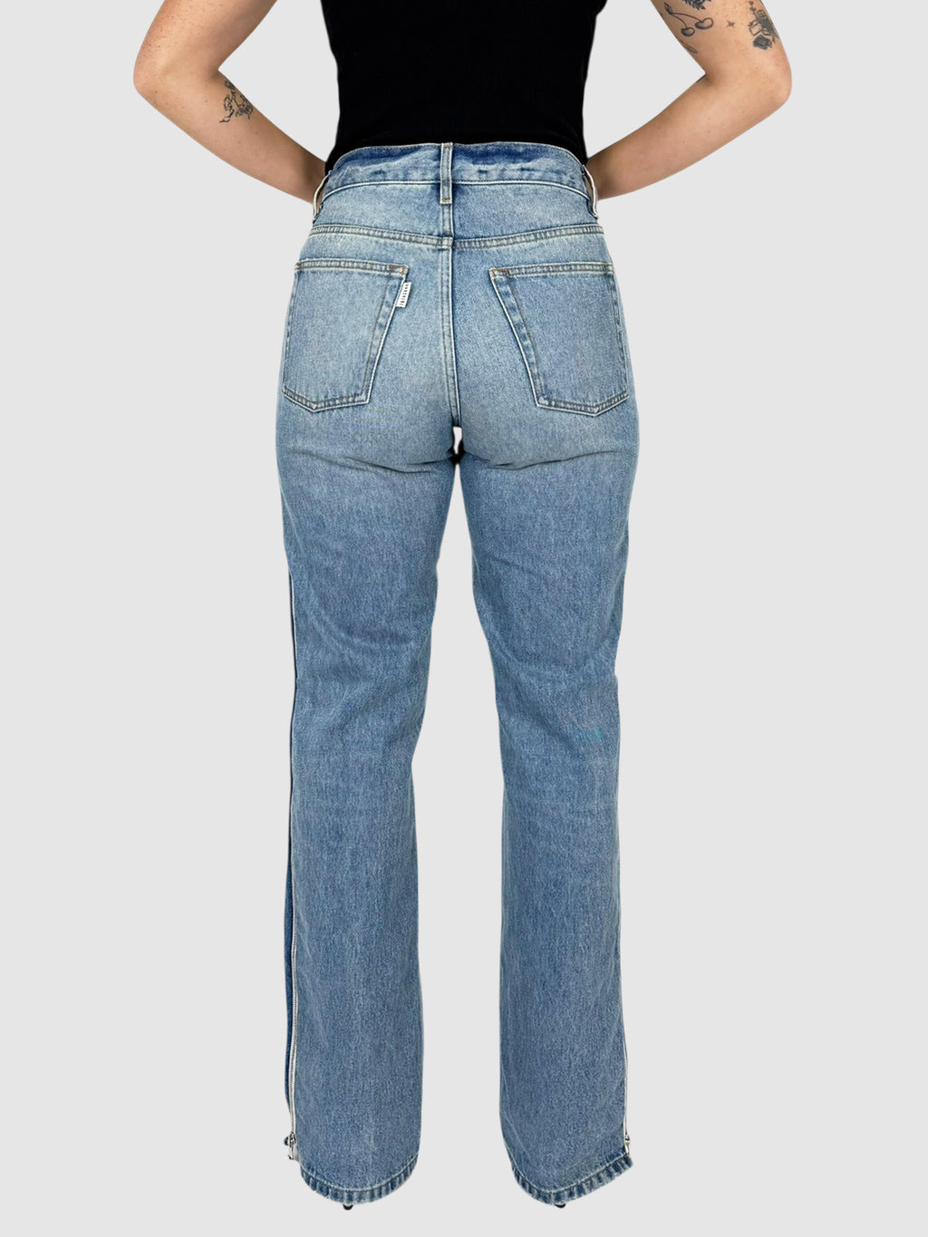 Side Zip Jeans