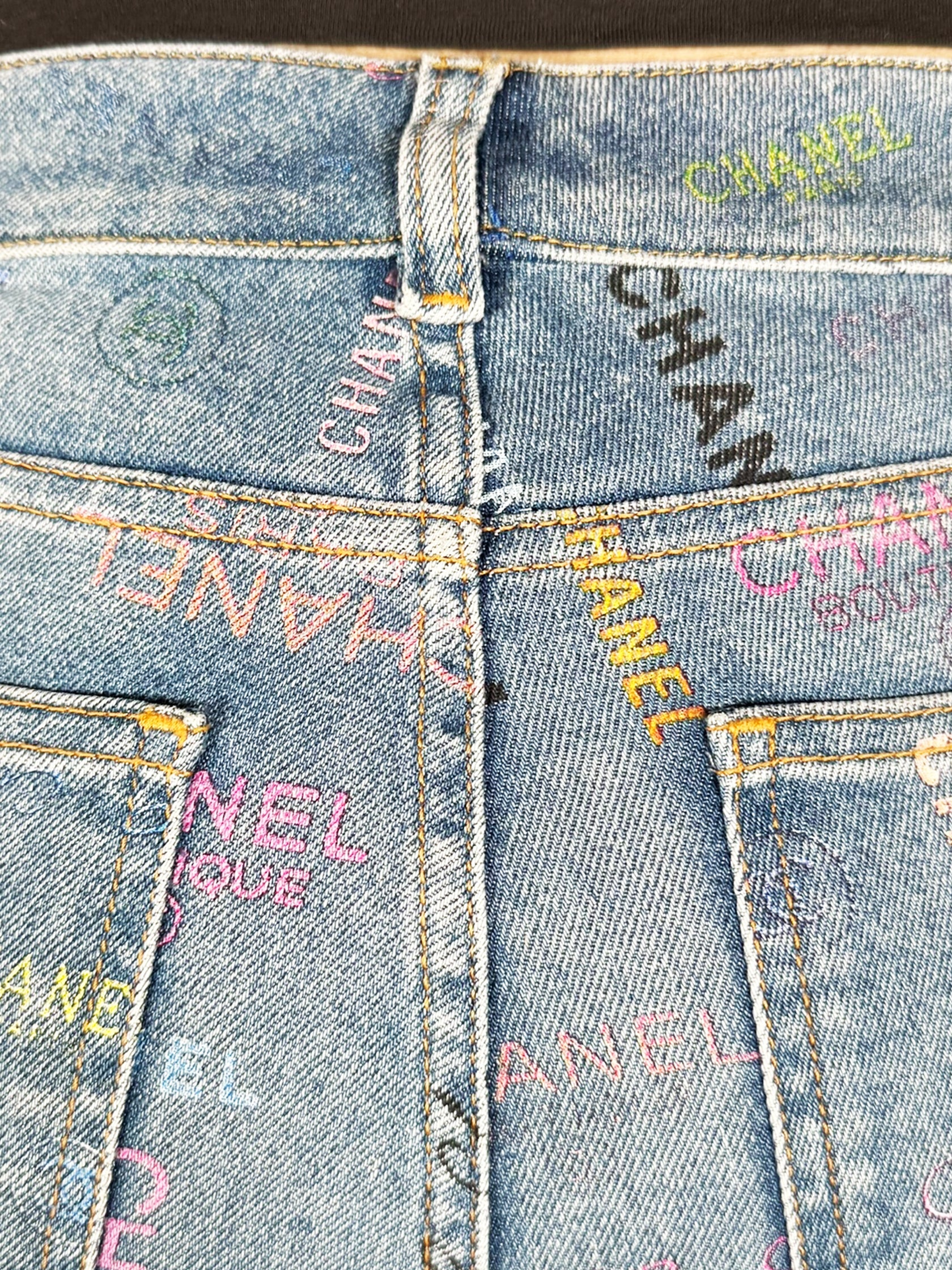 Logo Print Jeans