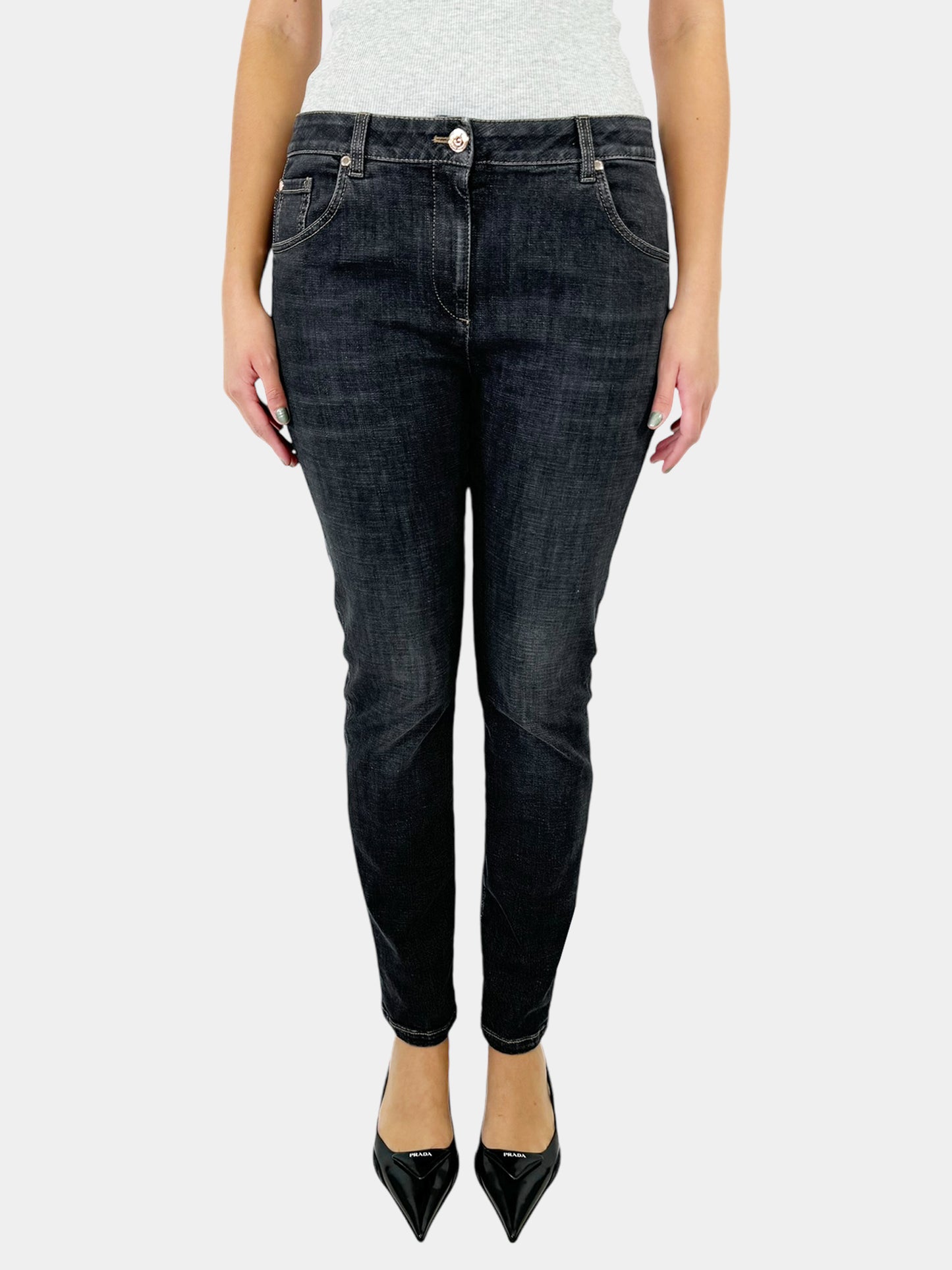 Mid Rise Skinny Jeans - Size 10