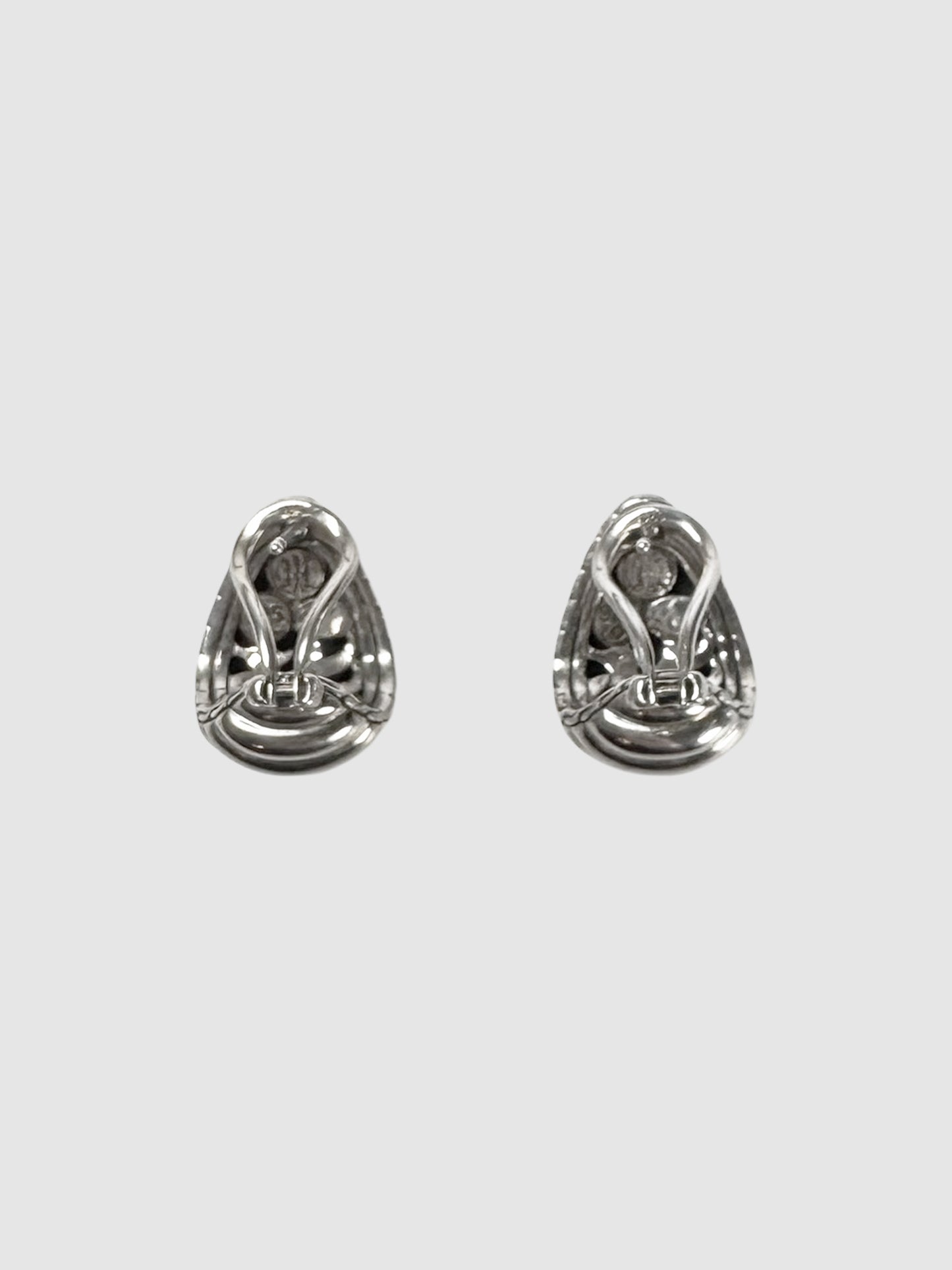 Buddha Belly Ribbed Hoop Earrings