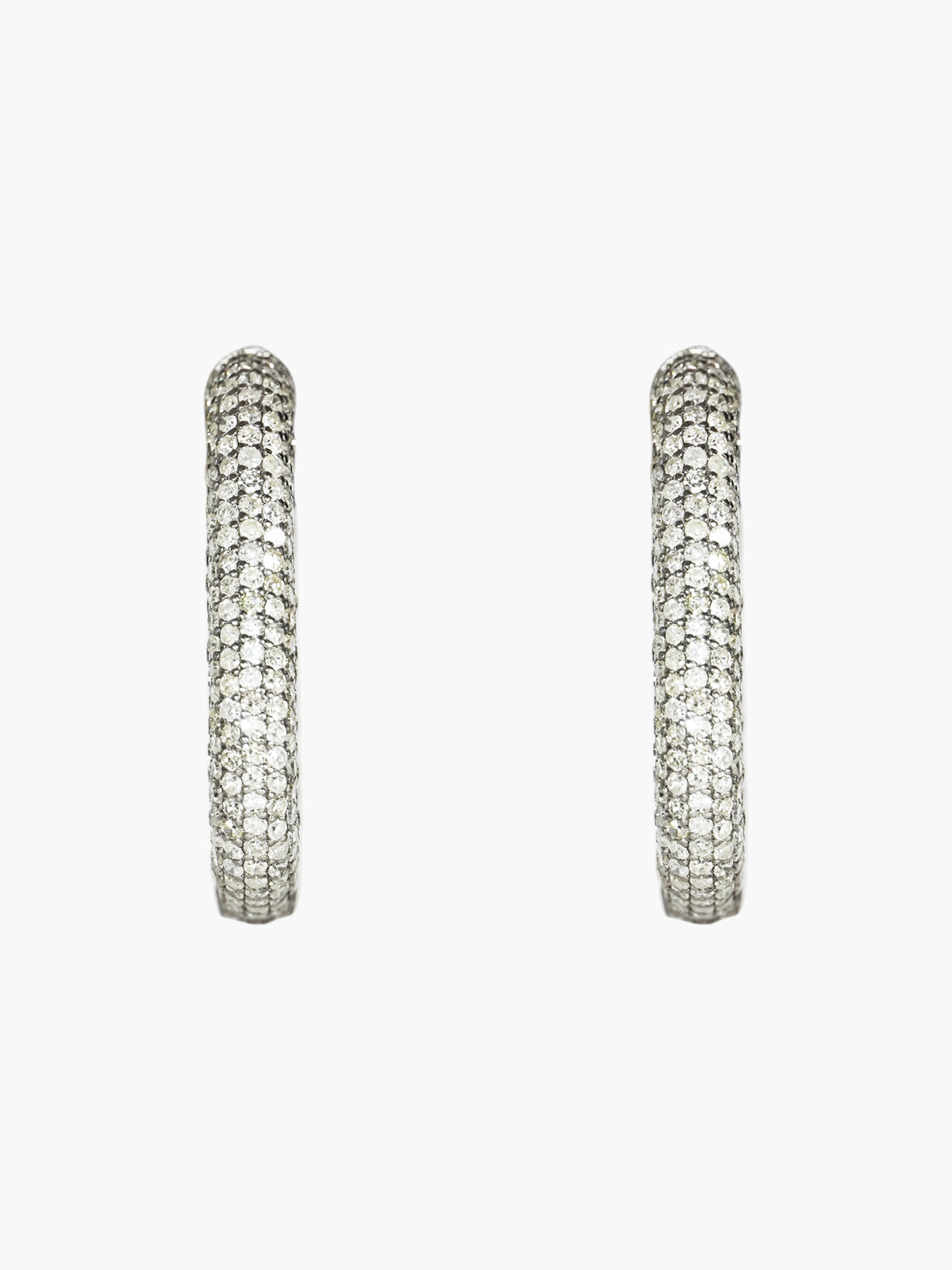 Diamond Hoop Earrings