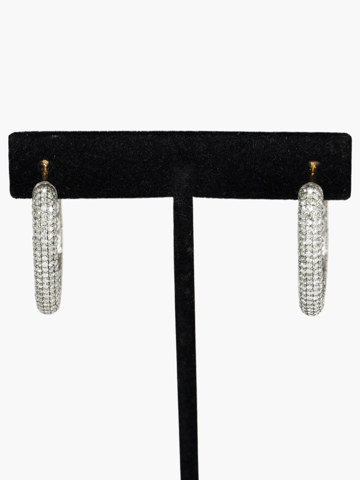 Diamond Hoop Earrings