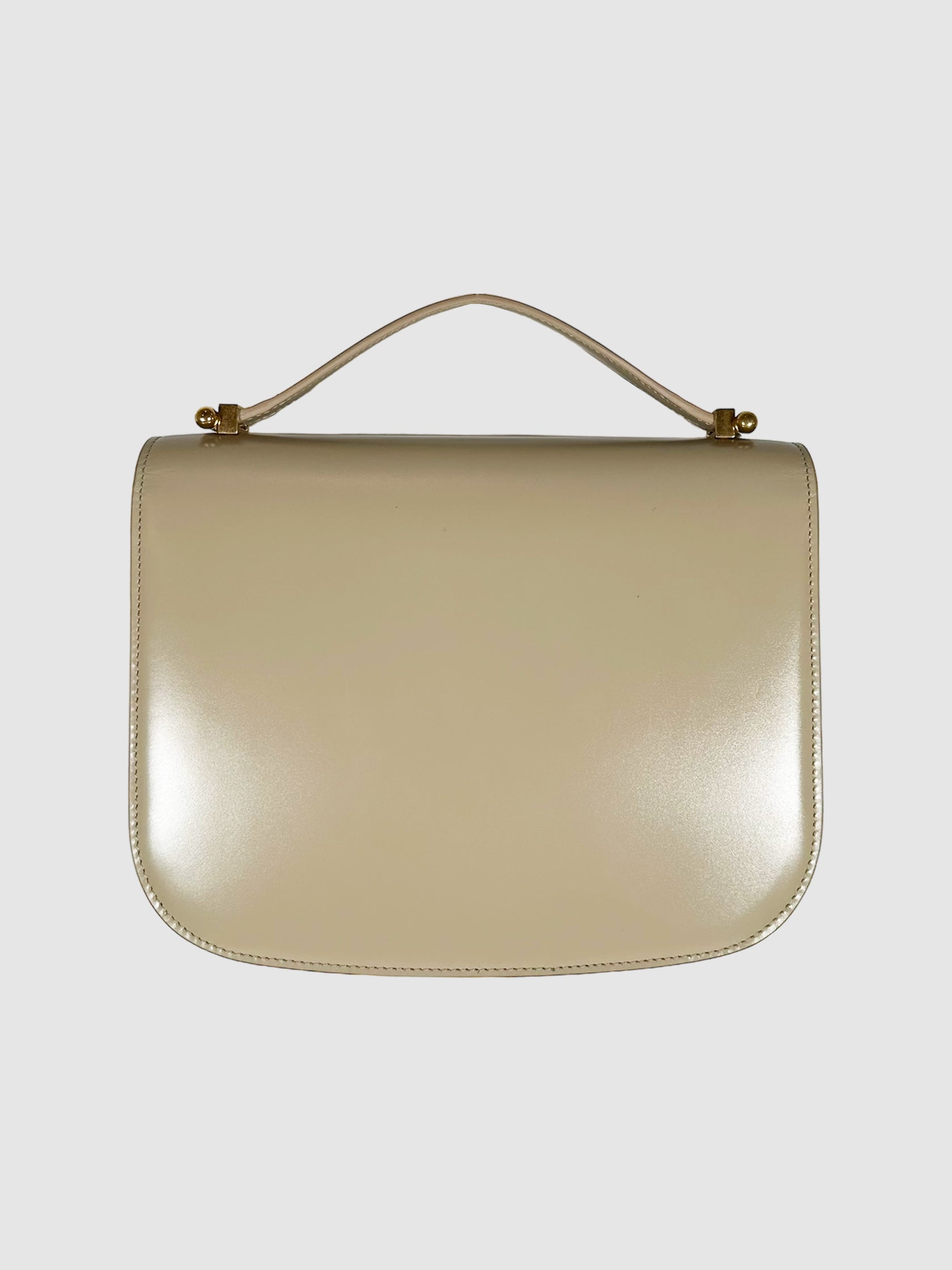 Jil Sander Cream Leather Taos Bag Consignment Secondhand Designer Luxury Resale Toronto Trendy