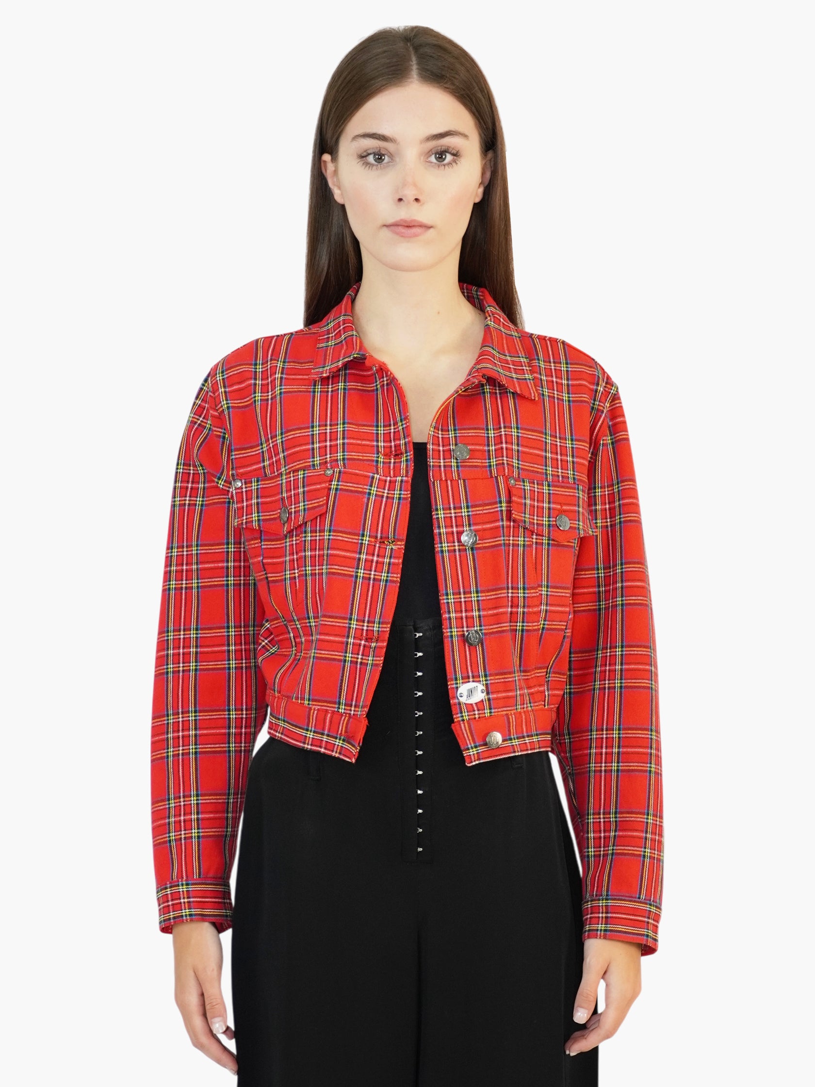 Tartan Button-Up Jacket