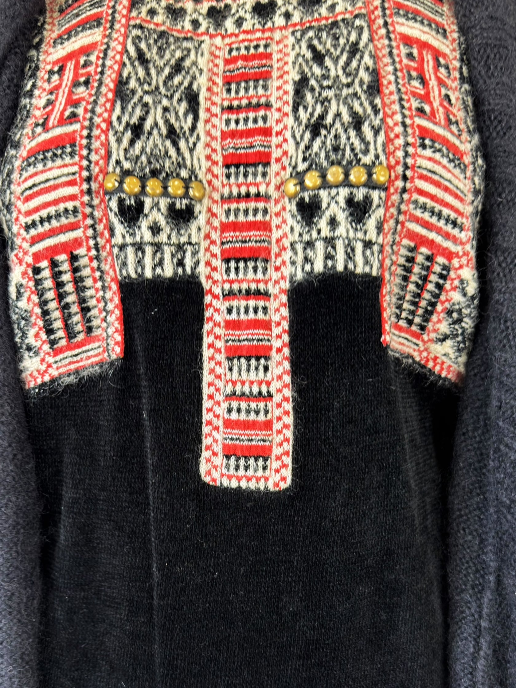 Embroidered Cardigan Dress