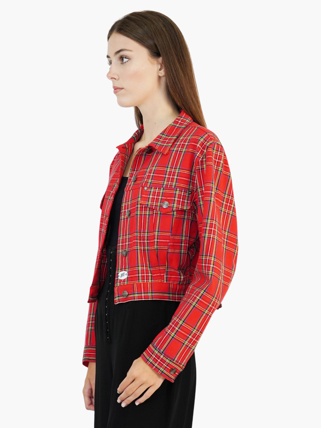 Tartan Button-Up Jacket