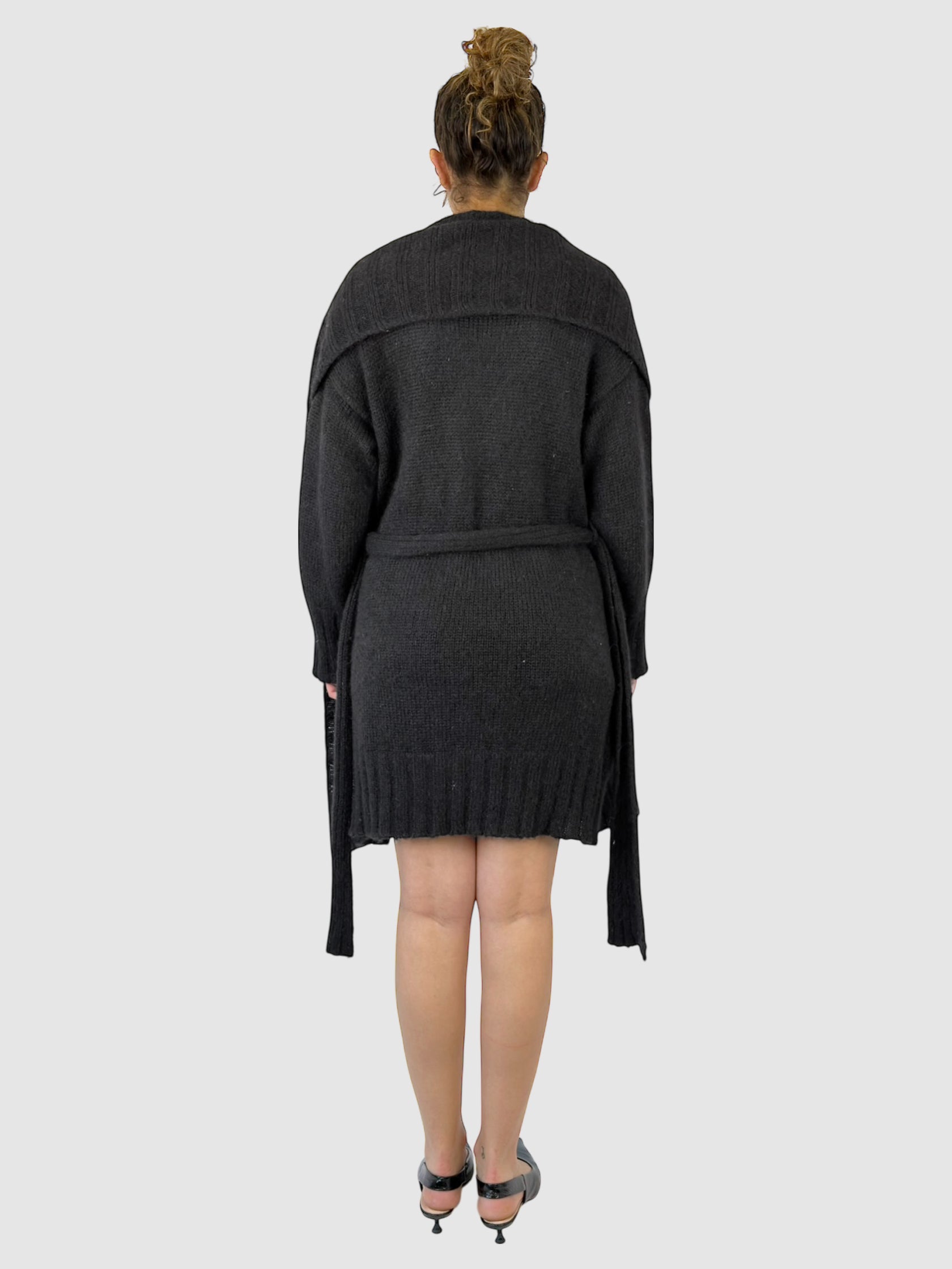 Embroidered Cardigan Dress