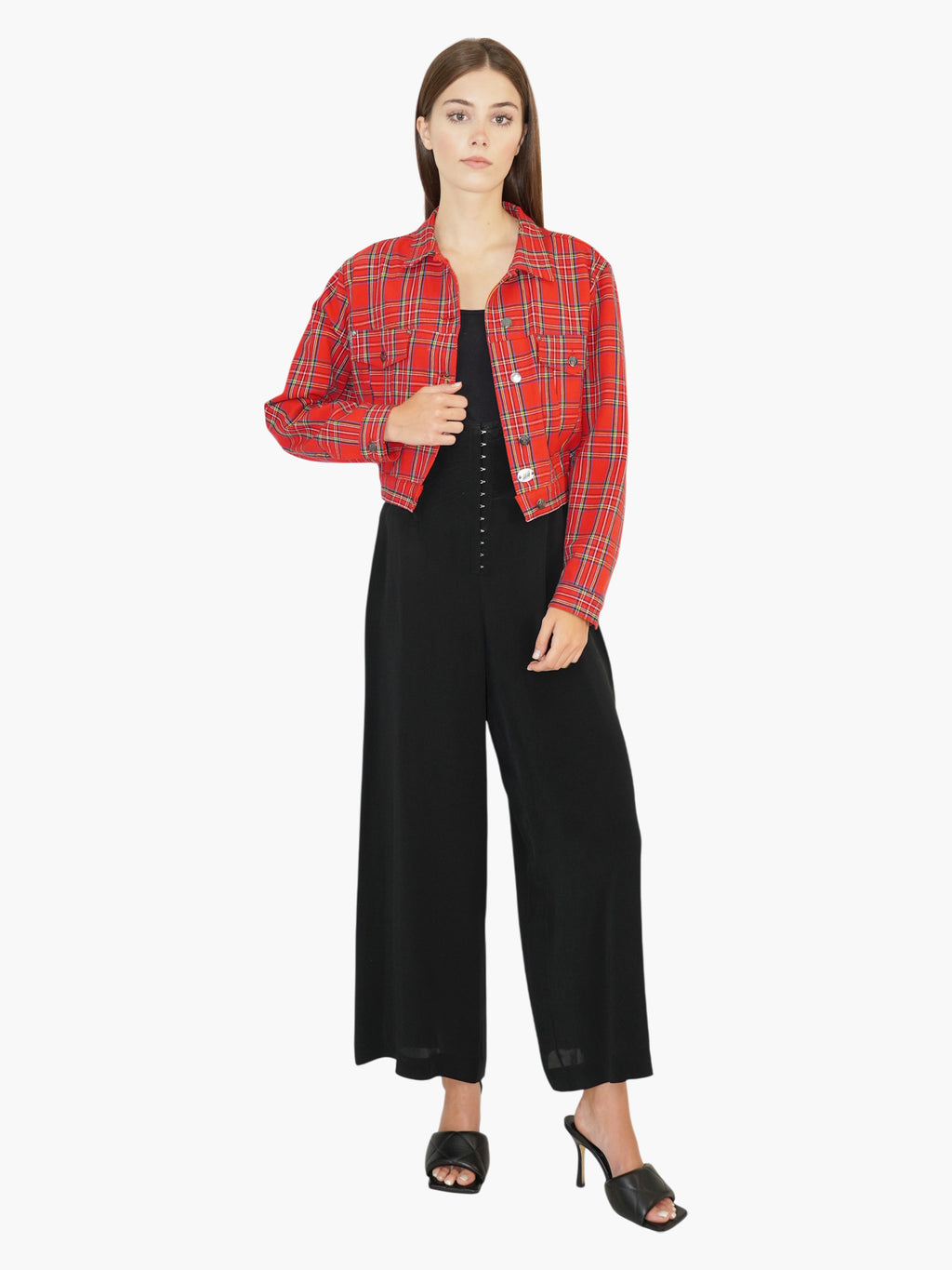 Tartan Button-Up Jacket