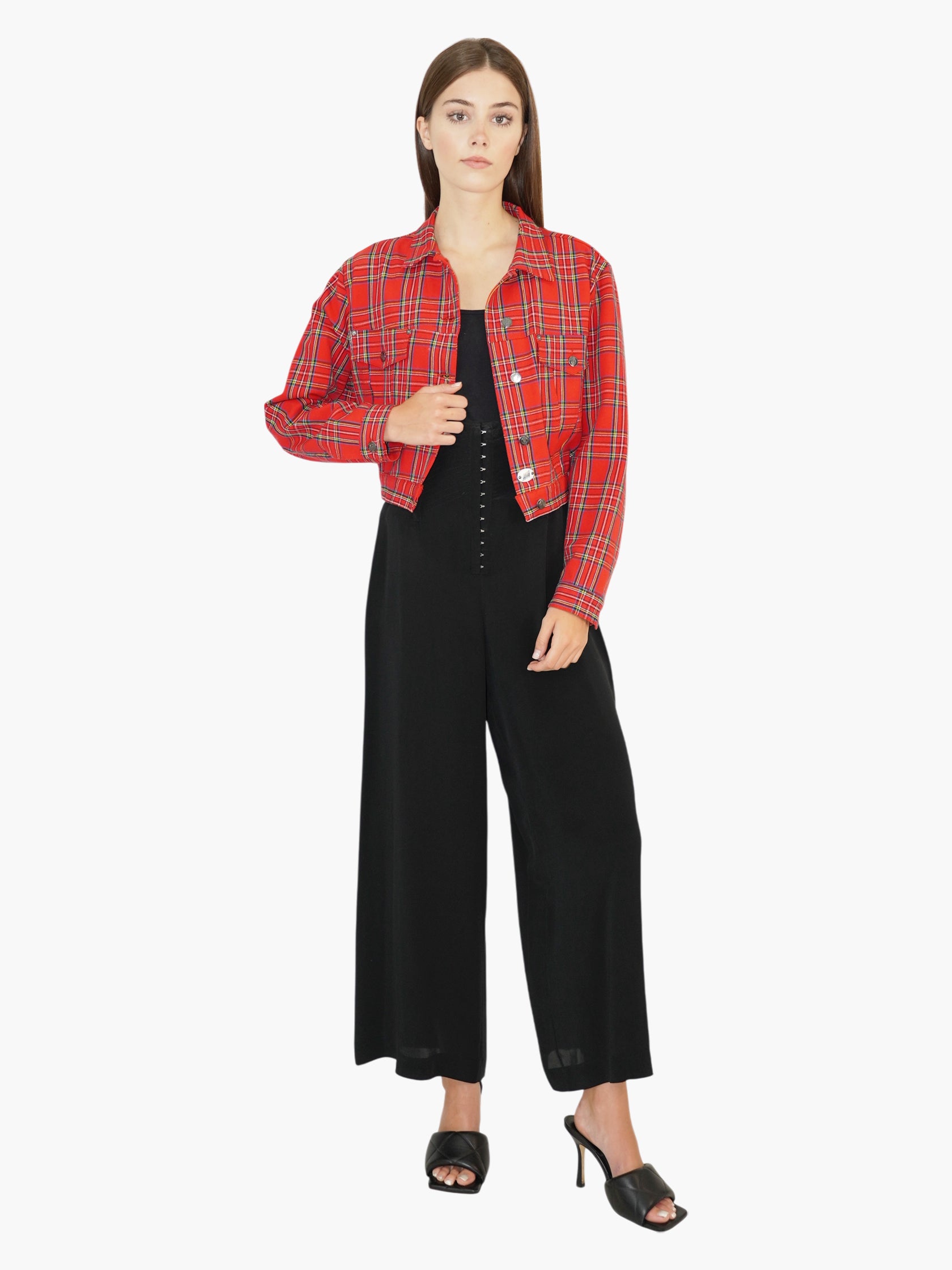 Tartan Button-Up Jacket