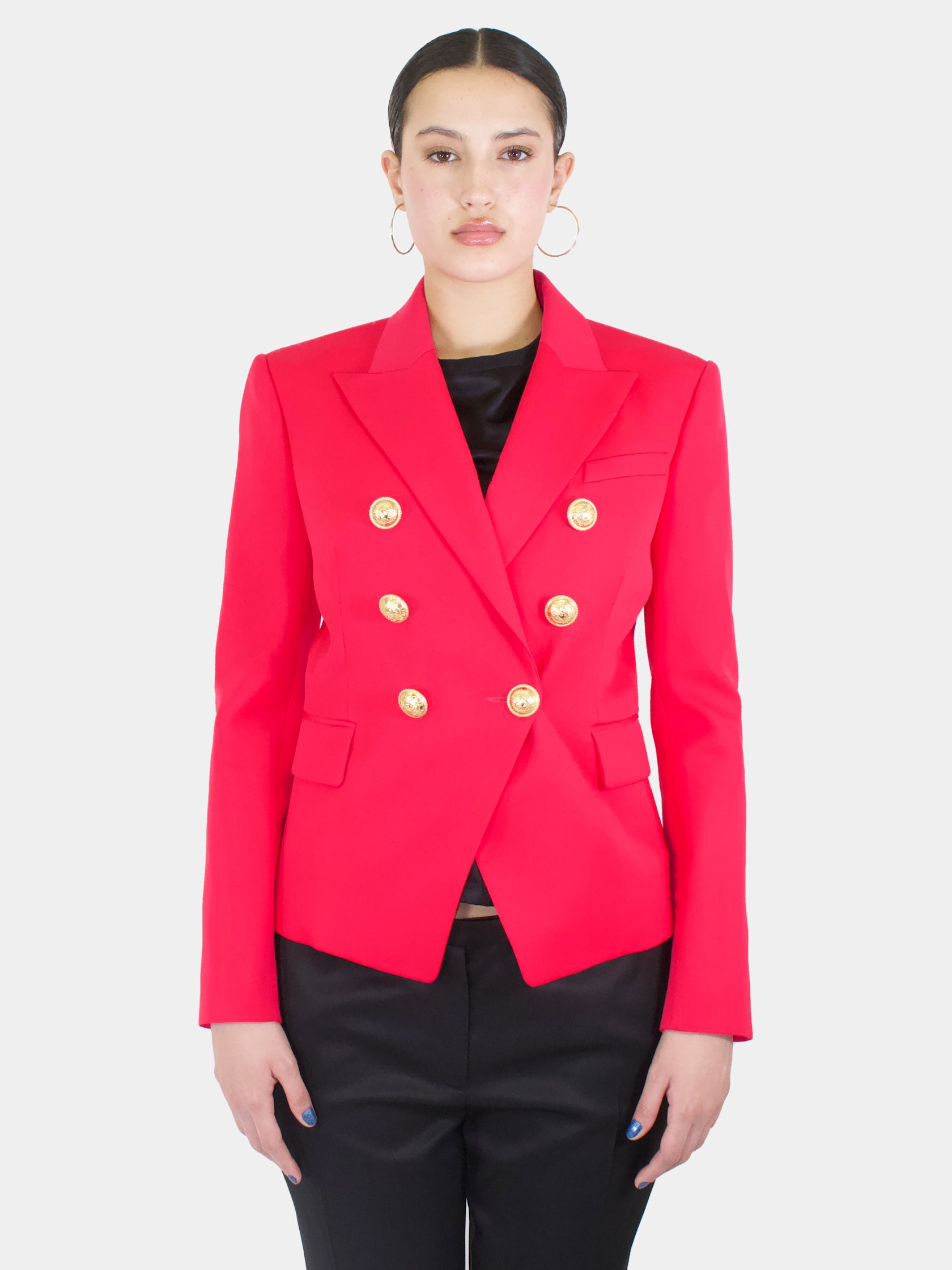 Double-Breasted Wool Blazer