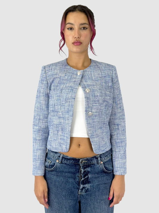 Tweed Button-Up Jacket