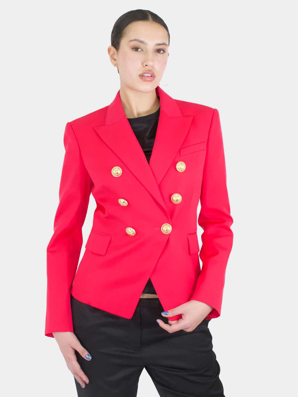 Double-Breasted Wool Blazer