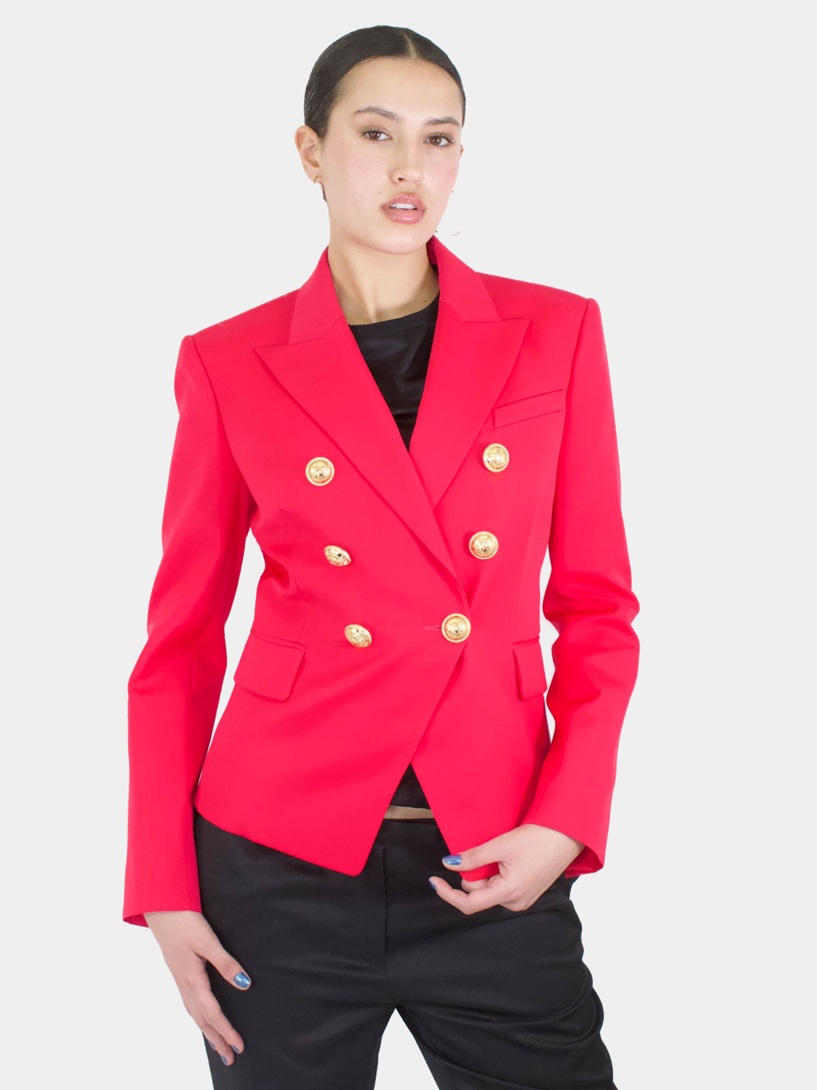 Double-Breasted Wool Blazer