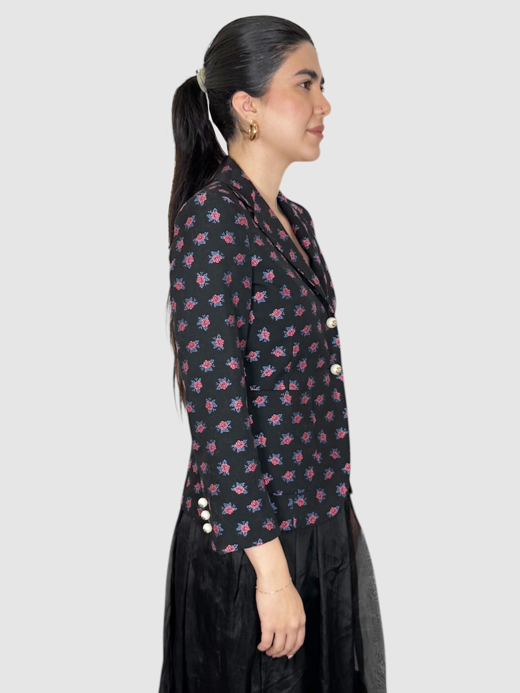 Floral Print Blazer